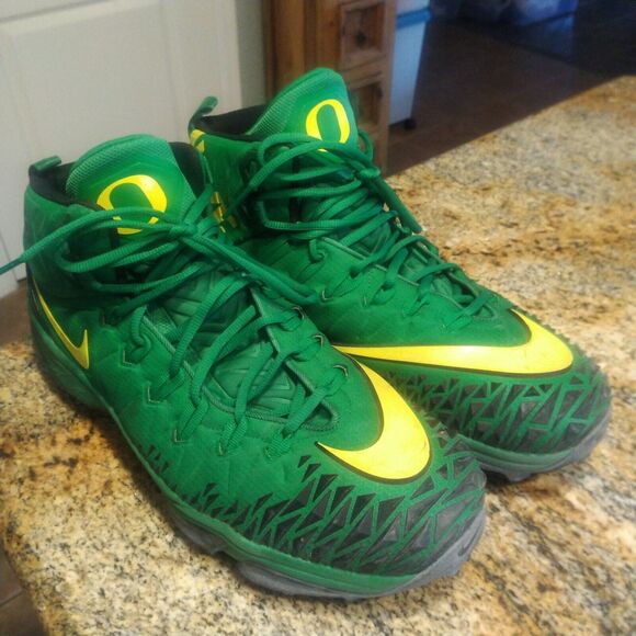PROMO Oregon Ducks Nike Force Savage Shark Men's Rubber Football Cleats US 15 - Picture 2 of 12